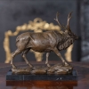 bronze deer statue